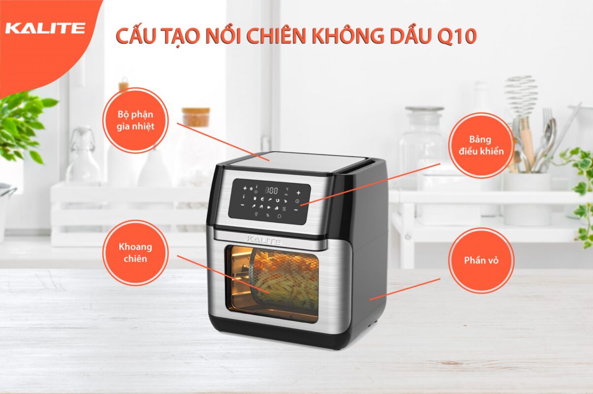 Nồi chiên không dầu KALITE Q10