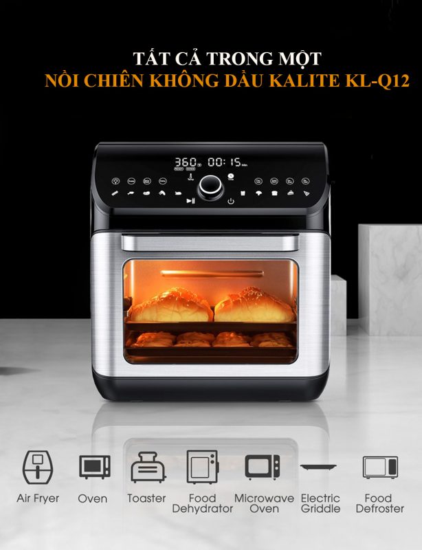 Nồi chiên không dầu KALITE Q12 