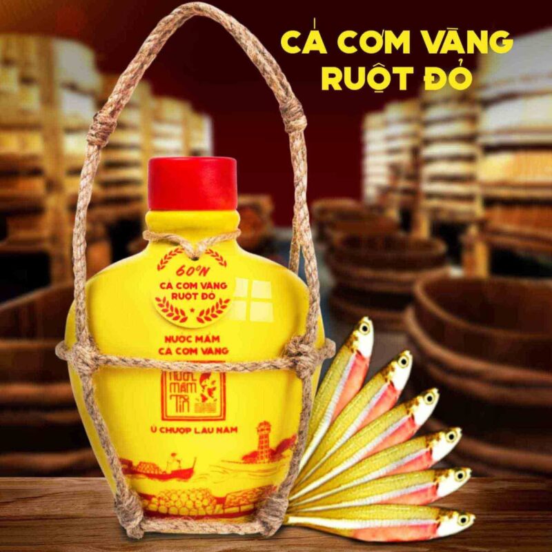 ƯỚC MẮM TĨN CÁ CƠM VÀNG RUỘT ĐỎ - thế giới nước chấm